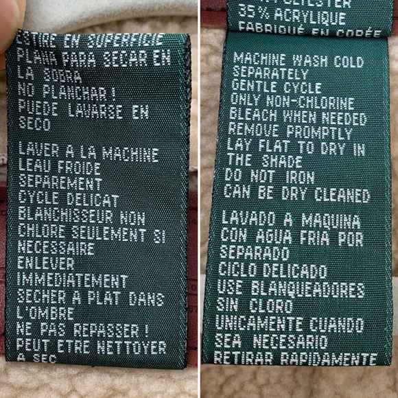 Lauren Ralph Lauren dry goods rich chocolate brown faux suede sherpa lined coat - Picture 16 of 16